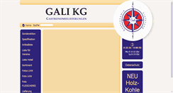 Desktop Screenshot of gali-gastro.de
